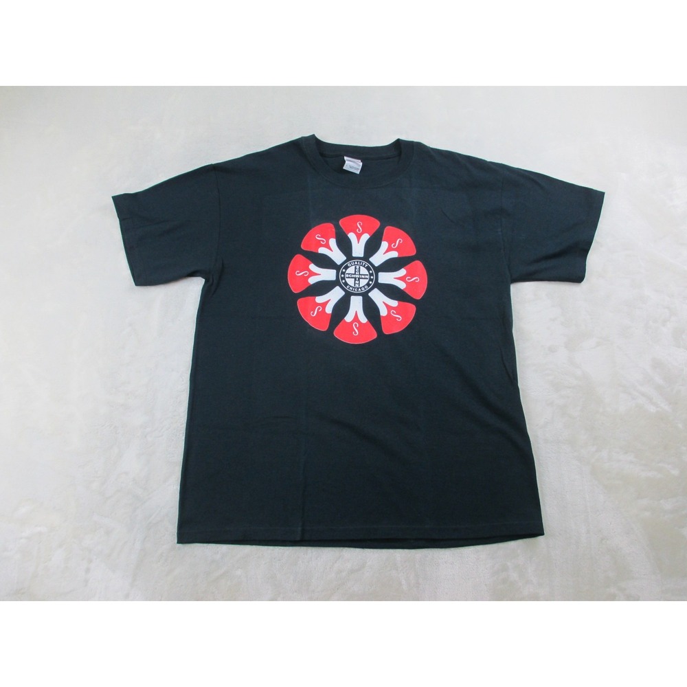 Gildan Shirt Mens Large Black Schwinn Bike Bicycle Casual*